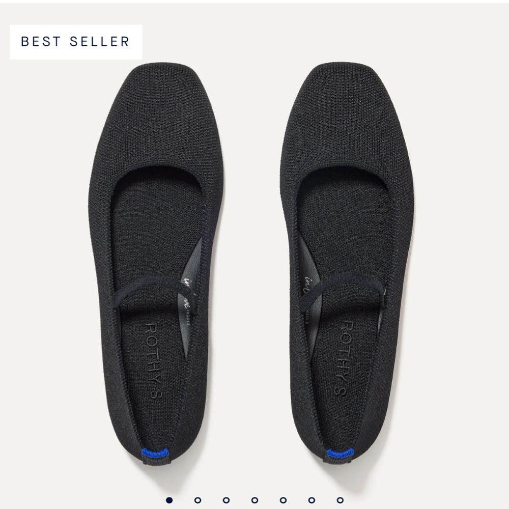 Rothy's Black and Blue Sole Flats